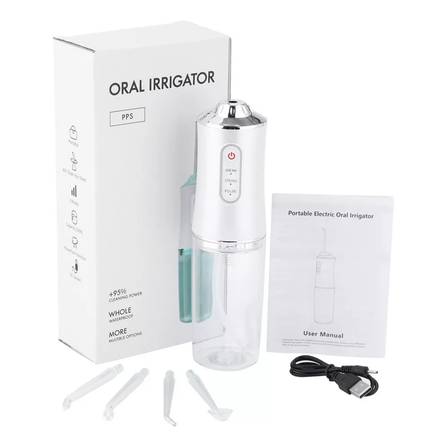 Hidrodent™  Irrigador Bucal Eléctrico Recargable USB