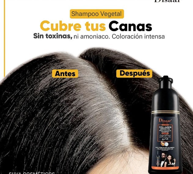 Hair Color & Repair Shampoo™  Shampoo Colorante Cubre Canas