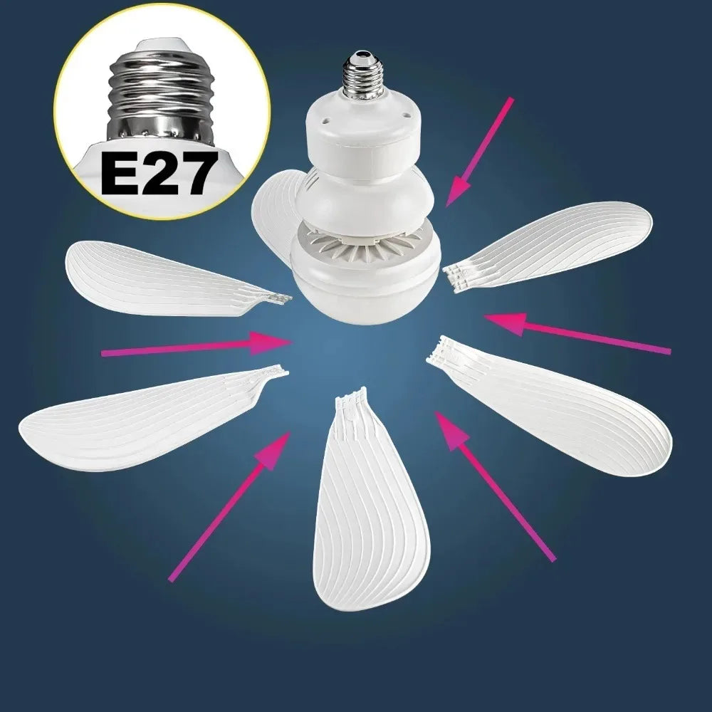 LumiSpin™ Ampolleta Ventilador con luz LED