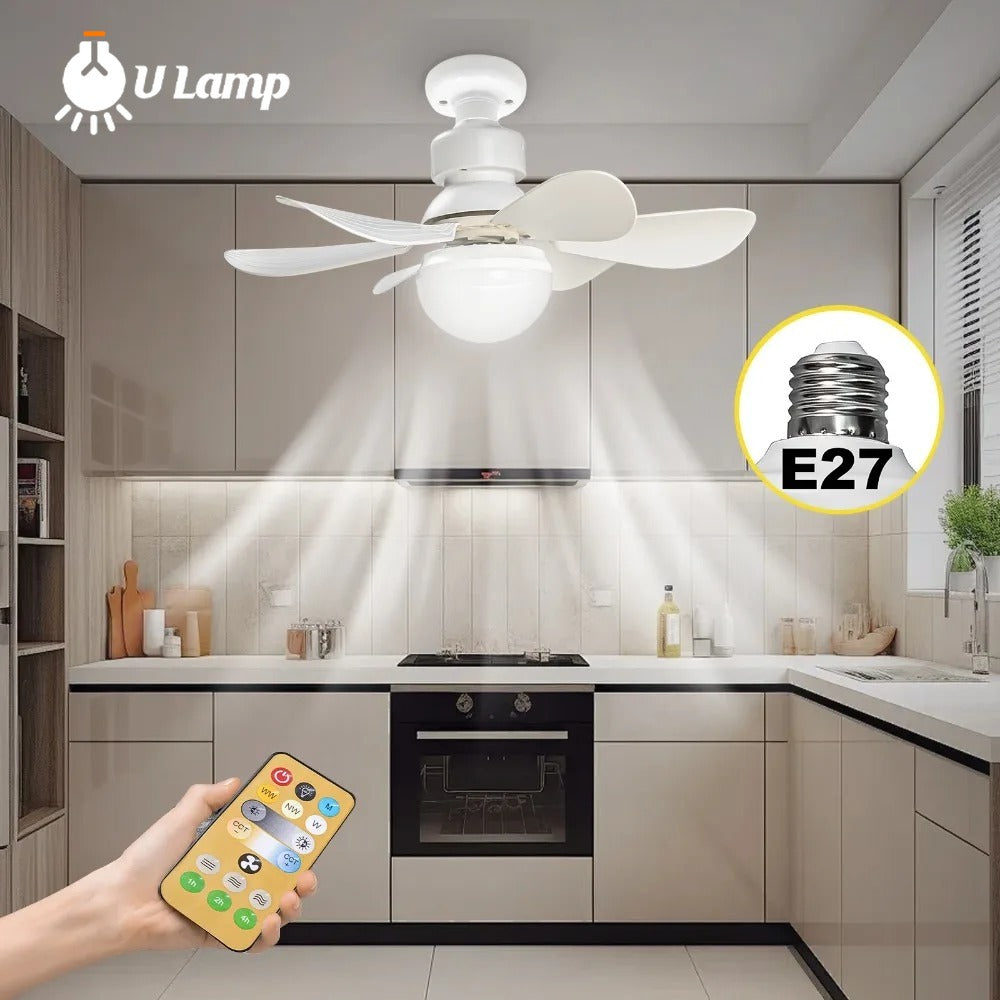 LumiSpin™ Ampolleta Ventilador con luz LED